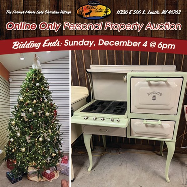 TIMED ONLINE ONLY PERSONAL PROPERTY AUCTION IN NOBLE COUNTY, INDIANA