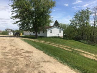 <LI>House is three bedroom, two bath, built in 1970s recently updated. Large two car garage, possible to finish basement. Has pellet and oil furnace. Septic is up to date. Well is 60ft -100ft depth, need to confirm.
<li>	Farm is located 5+/- miles from Lancaster WI. 38+/- miles to Dubuque Iowa.
<li>	Farm is currently setup as a goat dairy, milking 350 to 400 head. Farm is located next to good feed supplies and has approximately 7+/- acres of pasture. 
<li>	Buildings have many uses as storage, horse arena, converted to dairy or milk goats as the milk plant is in Lancaster. - REAL ESTATE FOR SALE 36.16+/- ACRES 