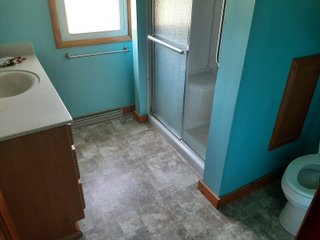 1 1/2 Story Country home, on 1.84+/- acres, 2155+/- square feet of living space: living room, 4 bedrooms, 1 bath, eat in kitchen with appliances, large mud room, and laundry. The home has a newer furnace, water softener, water heater, a new roof in 2019, replacement windows, and a large wood deck. Detached two car garage with plenty of work space and a 36ft x40ft pole building.
 - HOME FOR SALE 1.84+/- ACRES IN WHITLEY COUNTY, IN