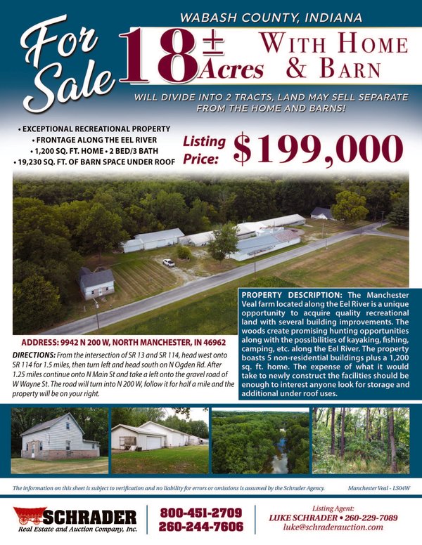 Listing brochure cover - FOR SALE - 15.5+/- ACRES