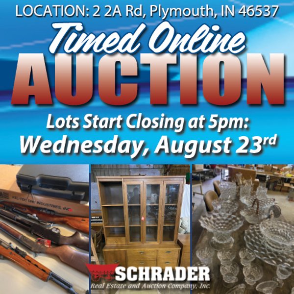 TIMED ONLINE PERSONAL PROPERTY AUCTION IN MARSHALL COUNTY, INDIANA