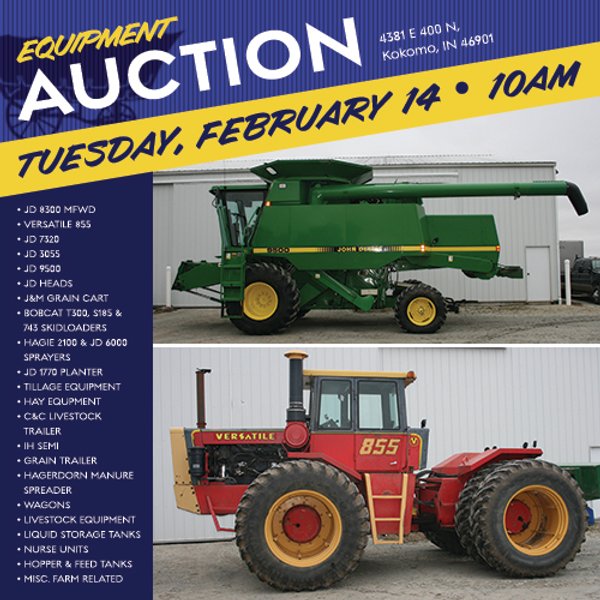 FARM EQUIPMENT AUCTION IN HOWARD COUNTY, INDIANA