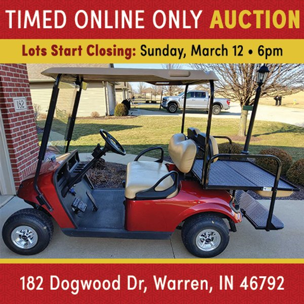TIMED ONLINE ONLY PERSONAL PROPERTY AUCTION IN HUNTINGTON COUNTY, INDIANA
