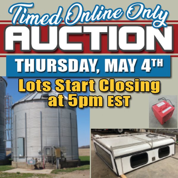 TIMED ONLINE ONLY MAY CONSIGNMENT FARM EQUIPMENT AUCTION