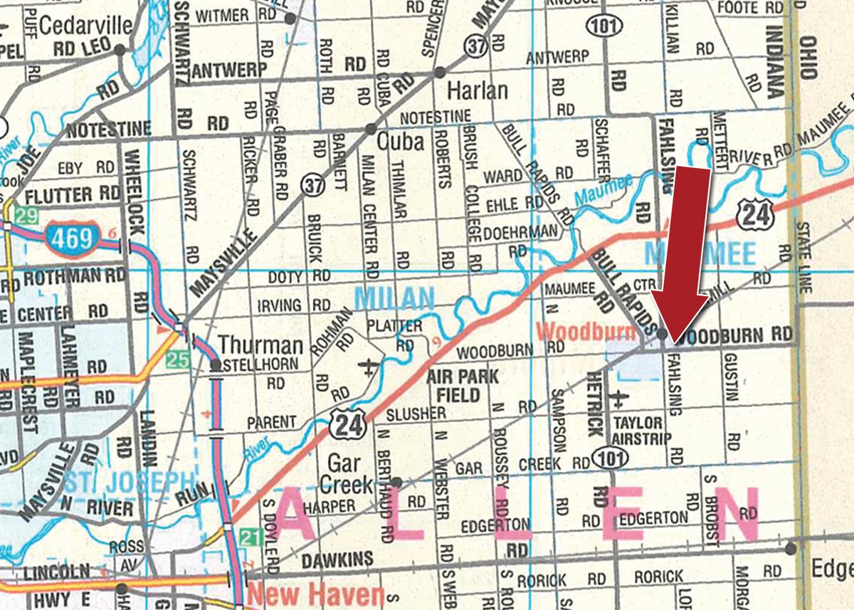 Area map - TIMED ONLINE ONLY PERSONAL PROPERTY AUCTION IN ALLEN COUNTY, INDIANA