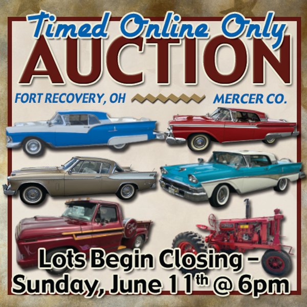 TIMED ONLINE ONLY PERSONAL PROPERTY AUCTION IN MERCER COUNTY, OHIO