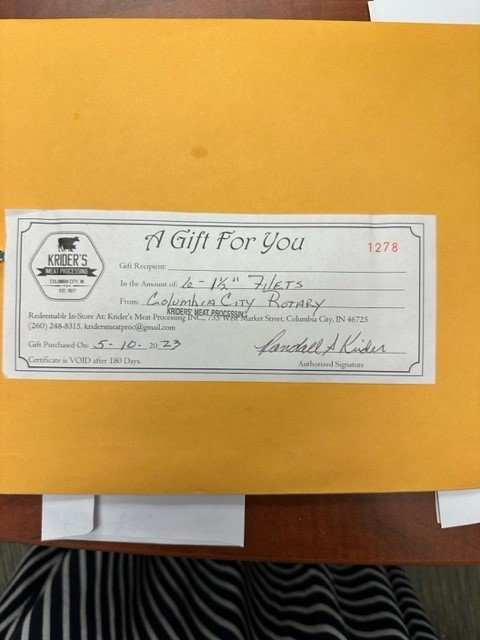 Property photo 10 - COLUMBIA CITY ROTARY CLUB 2023 SILENT AUCTION - TIMED ONLINE ONLY