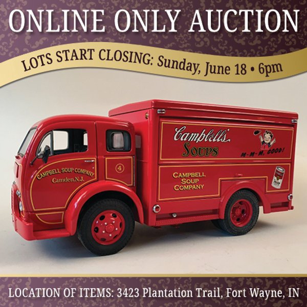 TIMED ONLINE ONLY PERSONAL PROPERTY AUCTION IN ALLEN COUNTY, INDIANA