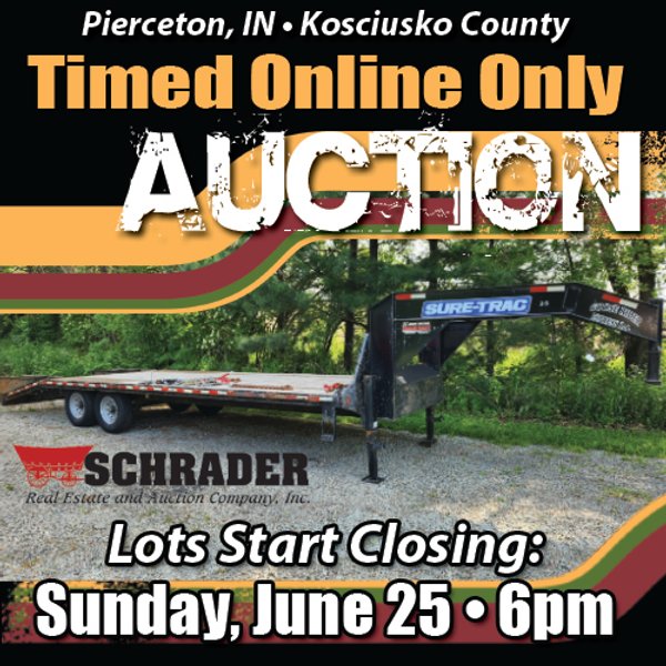 TIMED ONLINE ONLY PERSONAL PROPERTY AUCTION IN KOSCIUSKO COUNTY, INDIANA
