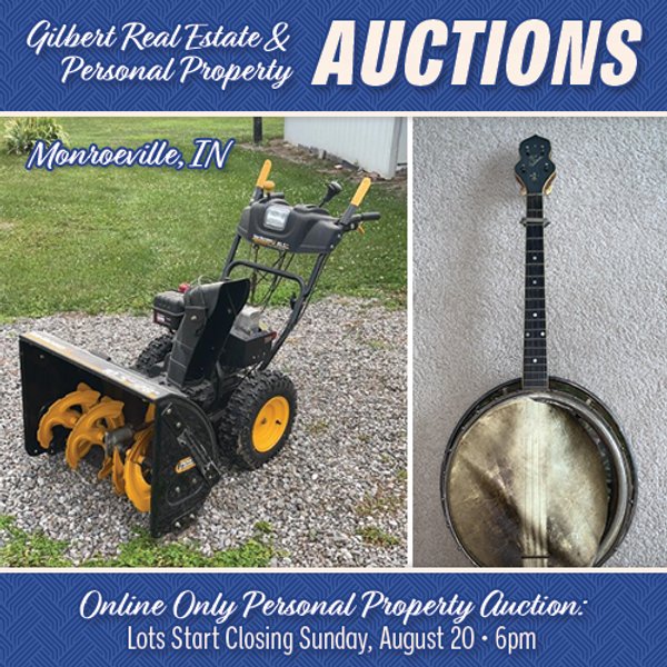 TIMED ONLINE ONLY PERSONAL PROPERTY AUCTION IN ALLEN COUNTY, INDIANA
