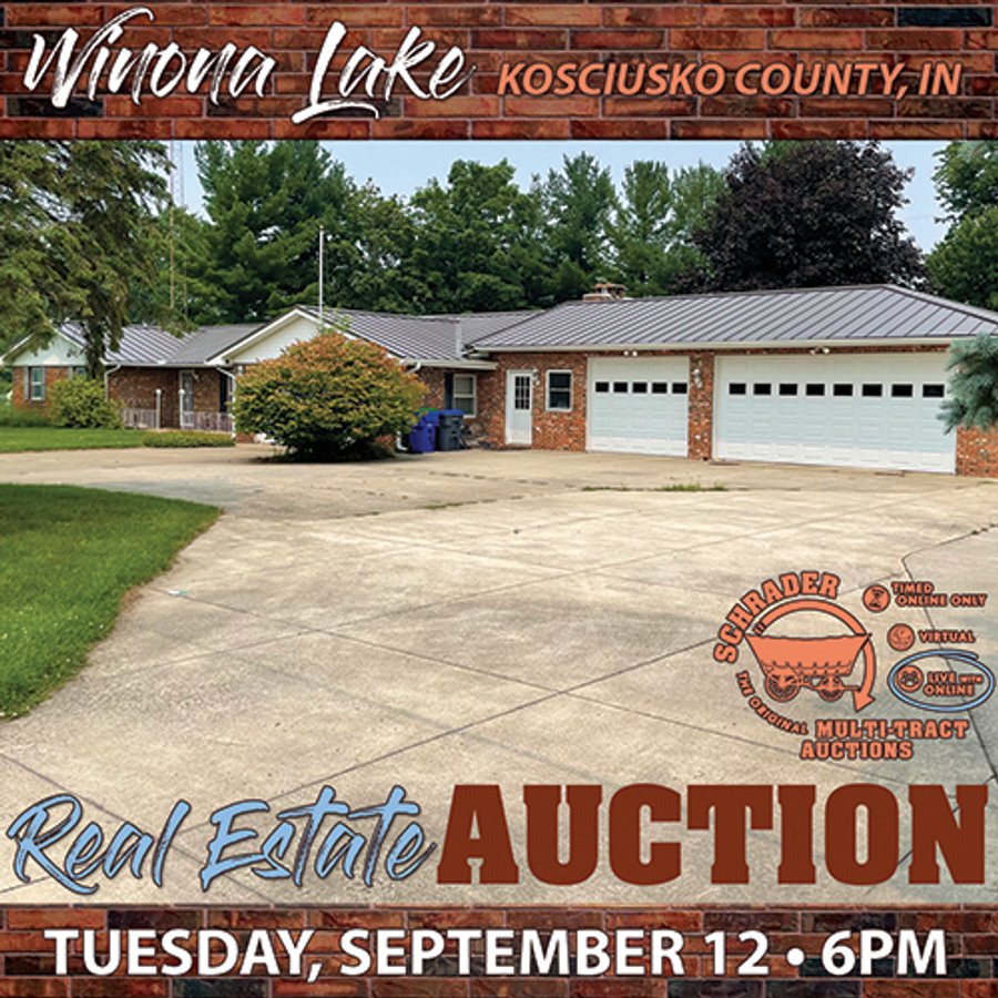 REAL ESTATE AUCTION IN KOSCIUSKO COUNTY, INDIANA