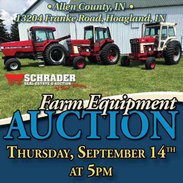 FARM EQUIPMENT AUCTION IN ALLEN COUNTY, INDIANA
