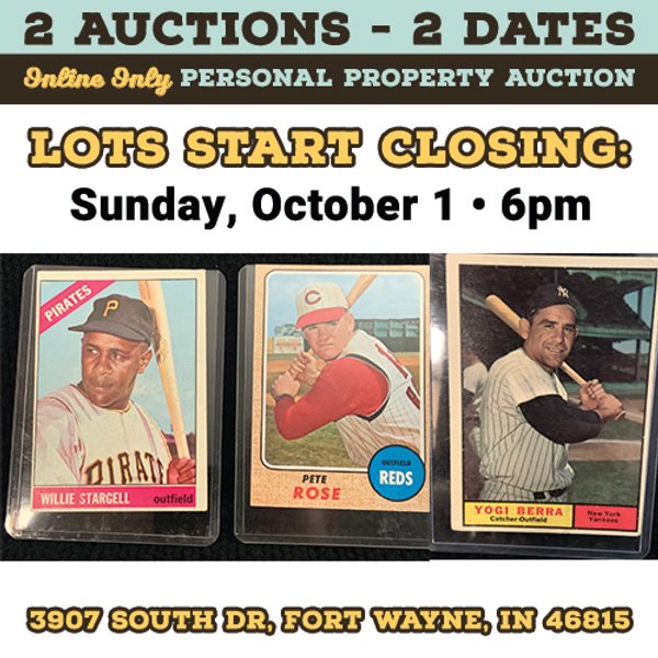 TIMED ONLINE ONLY PERSONAL PROPERTY AUCTION IN ALLEN COUNTY, INDIANA