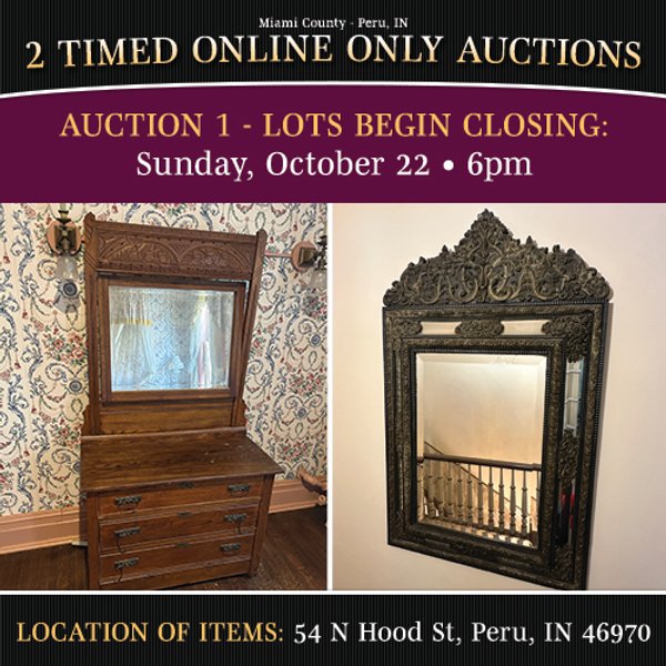 TIMED ONLINE ONLY PERSONAL PROPERTY AUCTION IN MIAMI COUNTY, INDIANA