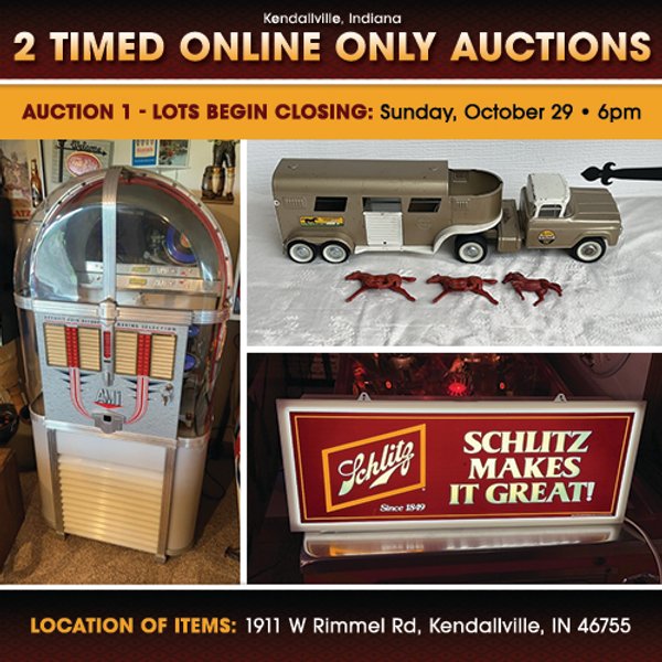 TIMED ONLINE ONLY PERSONAL PROPERTY AUCTION IN NOBLE COUNTY, INDIANA