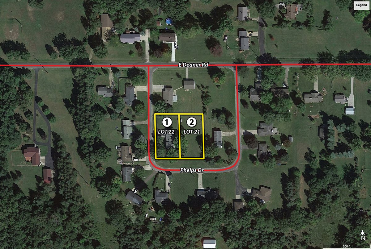 Tract map - REAL ESTATE AUCTION - 2 LOTS IN MONTCALM COUNTY, MICHIGAN