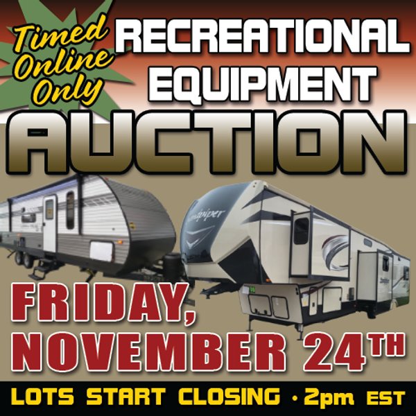 TIMED ONLINE ONLY FALL RECREATIONAL/RV CONSIGNMENT AUCTION