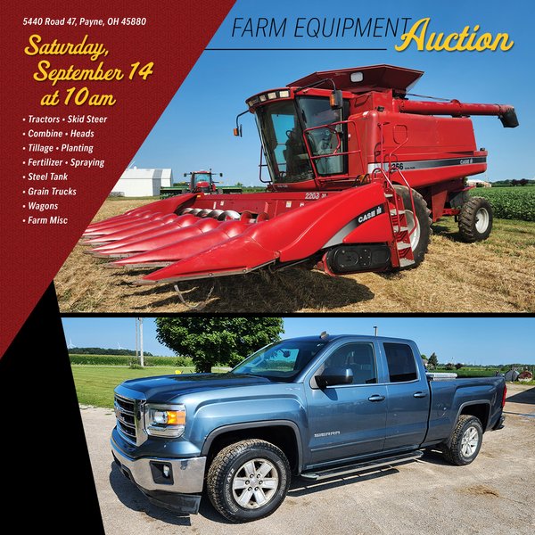 FARM EQUIPMENT AUCTION IN PAULDING COUNTY, OHIO
