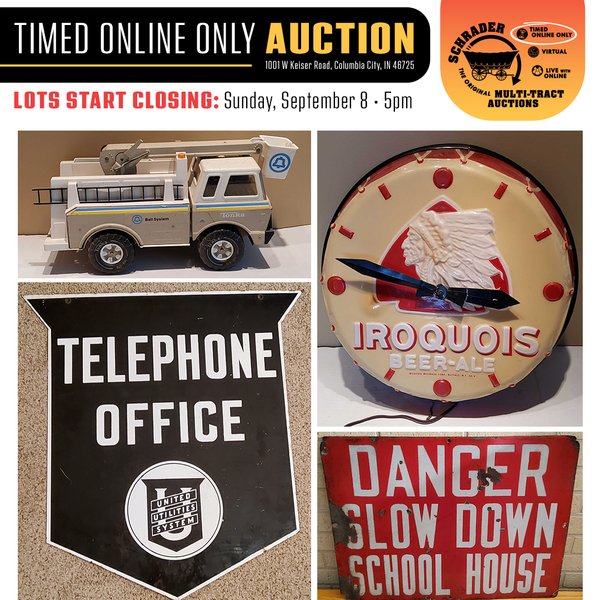 TIMED ONLINE ONLY PERSONAL PROPERTY AUCTION IN WHITLEY COUNTY, INDIANA