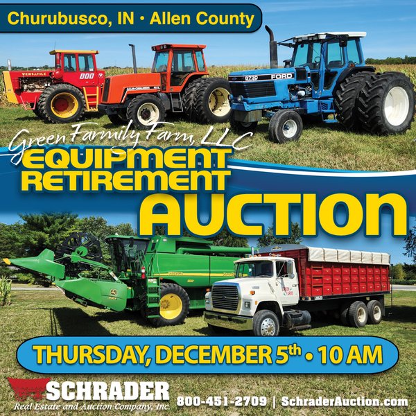 FARM EQUIPMENT AUCTION IN ALLEN COUNTY, INDIANA