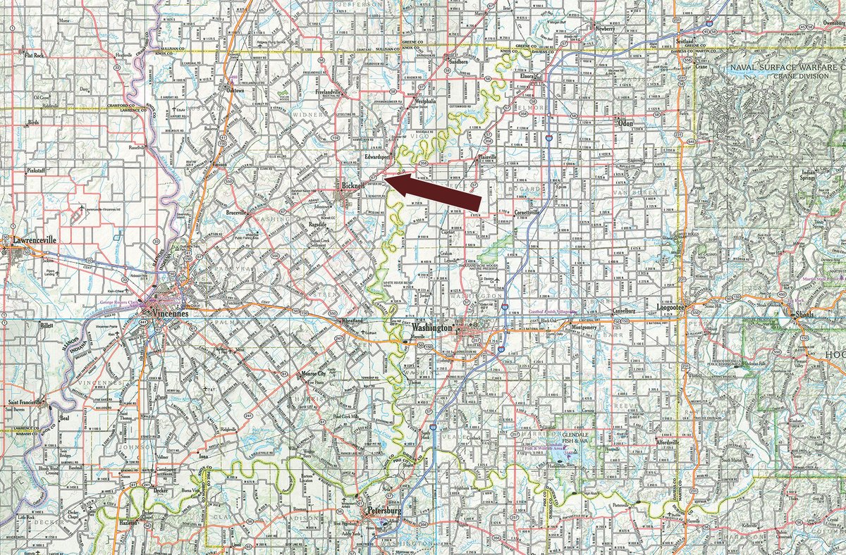 Area map - FARM EQUIPMENT AUCTION IN KNOX COUNTY INDIANA
