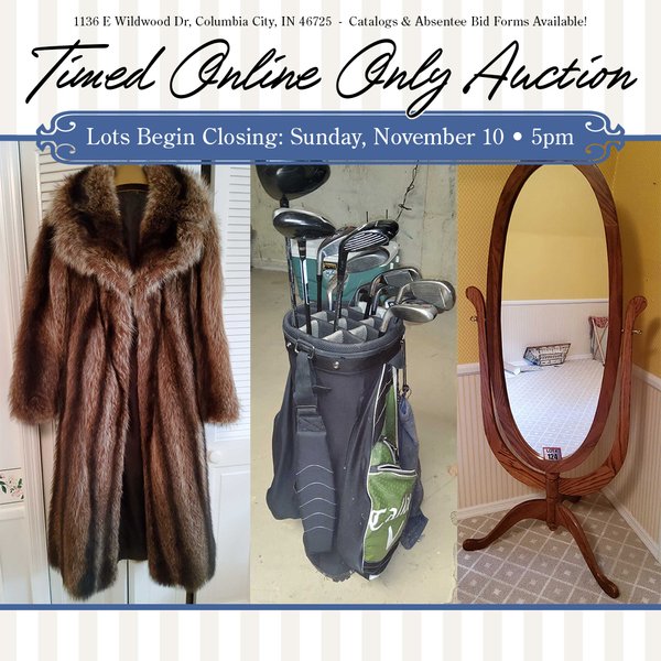 PERSONAL PROPERTY AUCTION IN WHITLEY COUNTY INDIANA