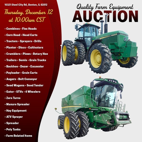 FARM EQUIPMENT AUCTION IN FRANKLIN COUNTY ILLINOIS