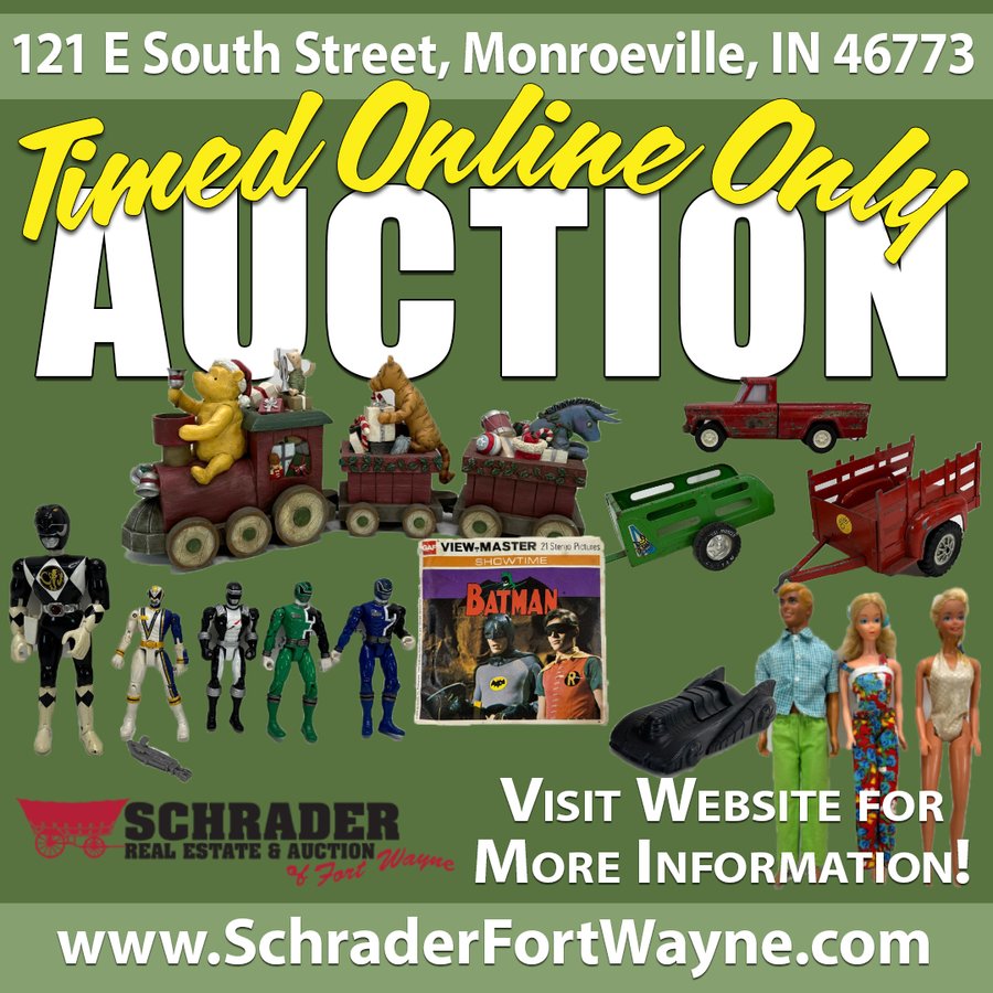 TIMED ONLINE ONLY PERSONAL PROPERTY AUCTION IN ALLEN COUNTY INDIANA