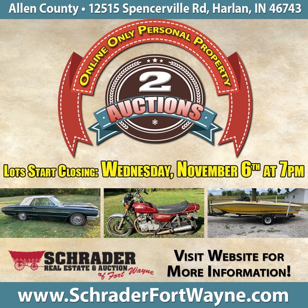 PERSONAL PROPERTY AUCTION IN ALLEN COUNTY INDIANA