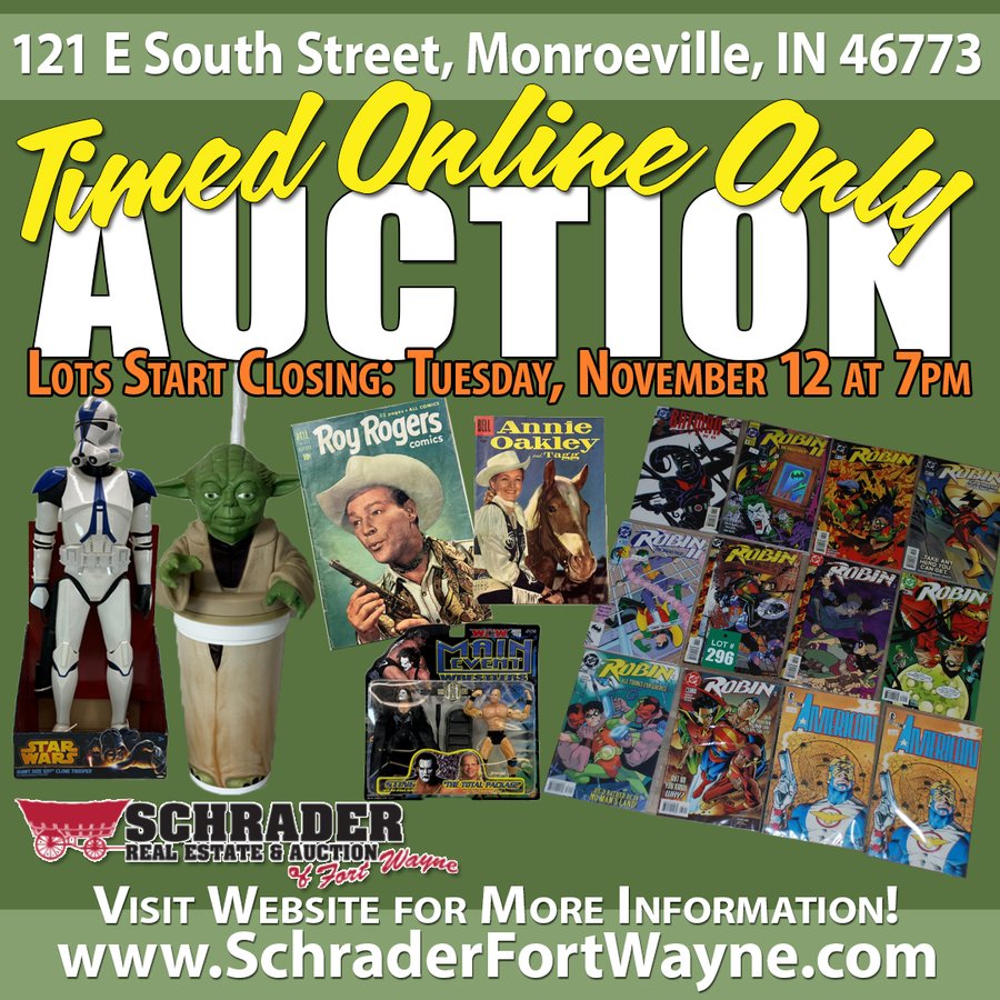 TIMED ONLINE VINTAGE TOY AUCTION #6 IN ALLEN COUNTY, INDIANA