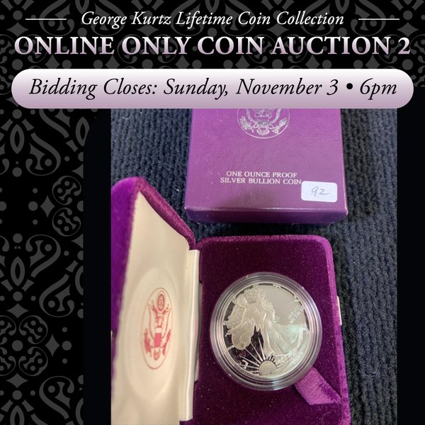 ONLINE ONLY COIN AUCTION IN ALLEN COUNTY INDIANA