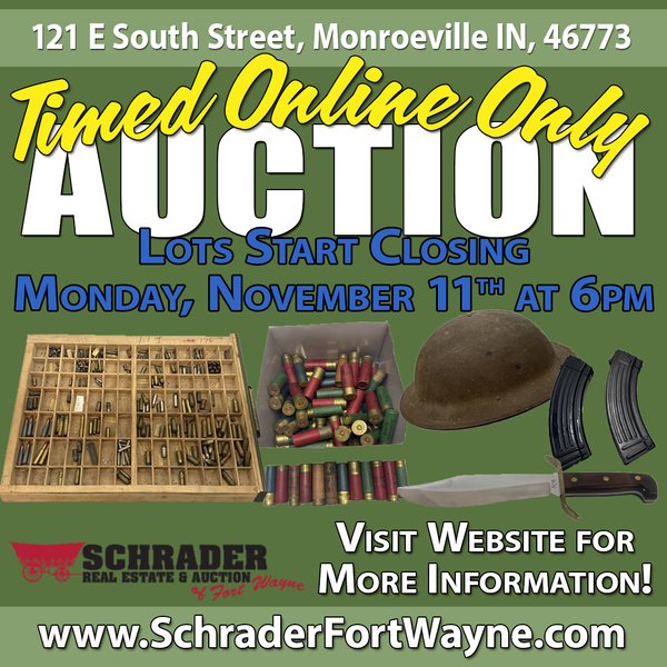 PERSONAL PROPERTY AUCTION IN ALLEN COUNTY INDIANA