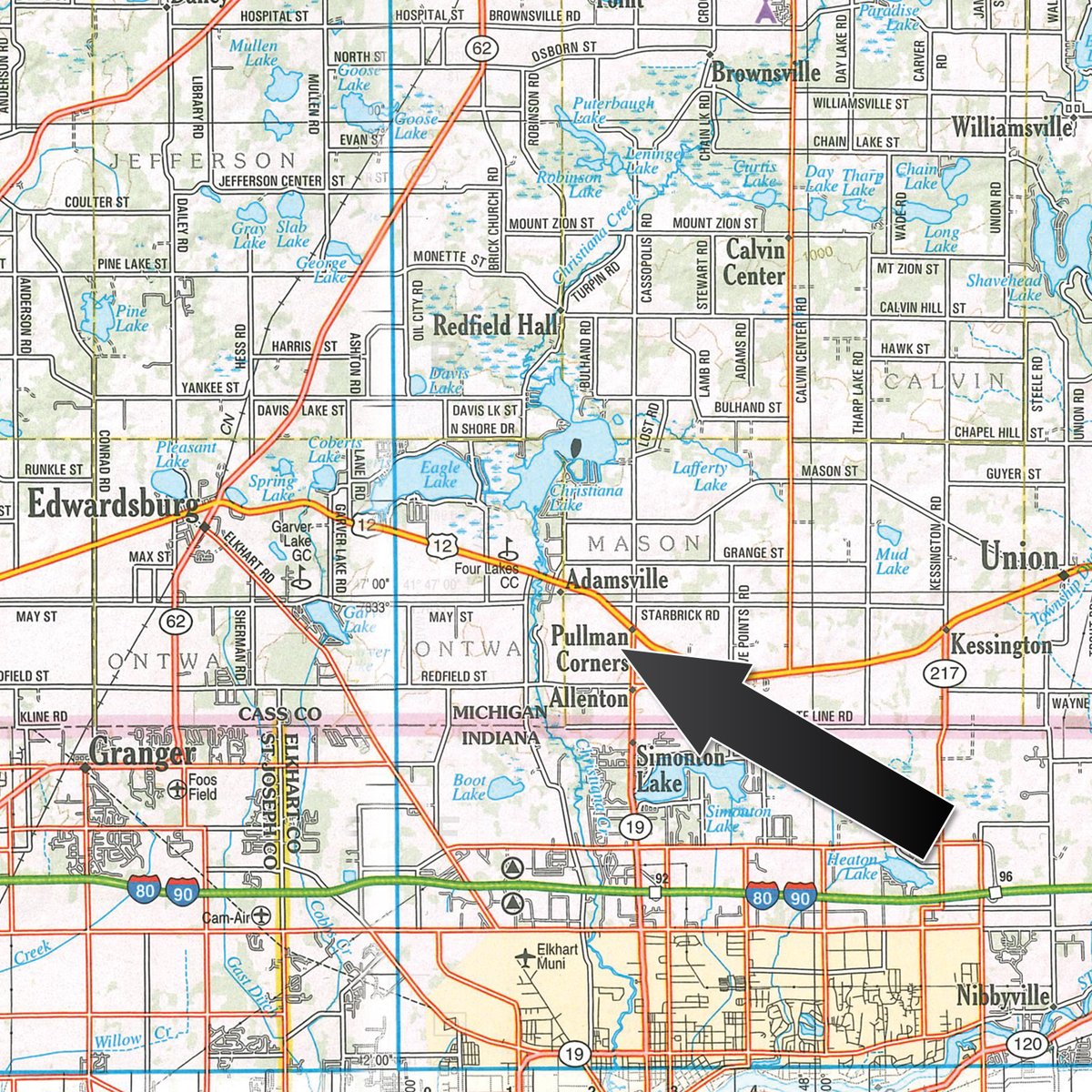Area map - FARM EQUIPMENT AUCTION IN CASS COUNTY MICHIGAN