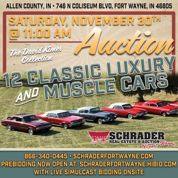 CLASSIC CAR AUCTION IN ALLEN COUNTY INDIANA