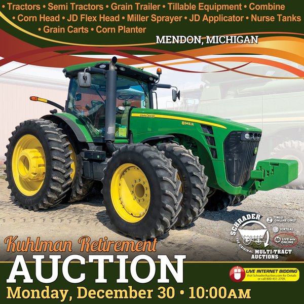 FARM EQUIPMENT AUCTION IN ST JOE COUNTY MICHIGAN