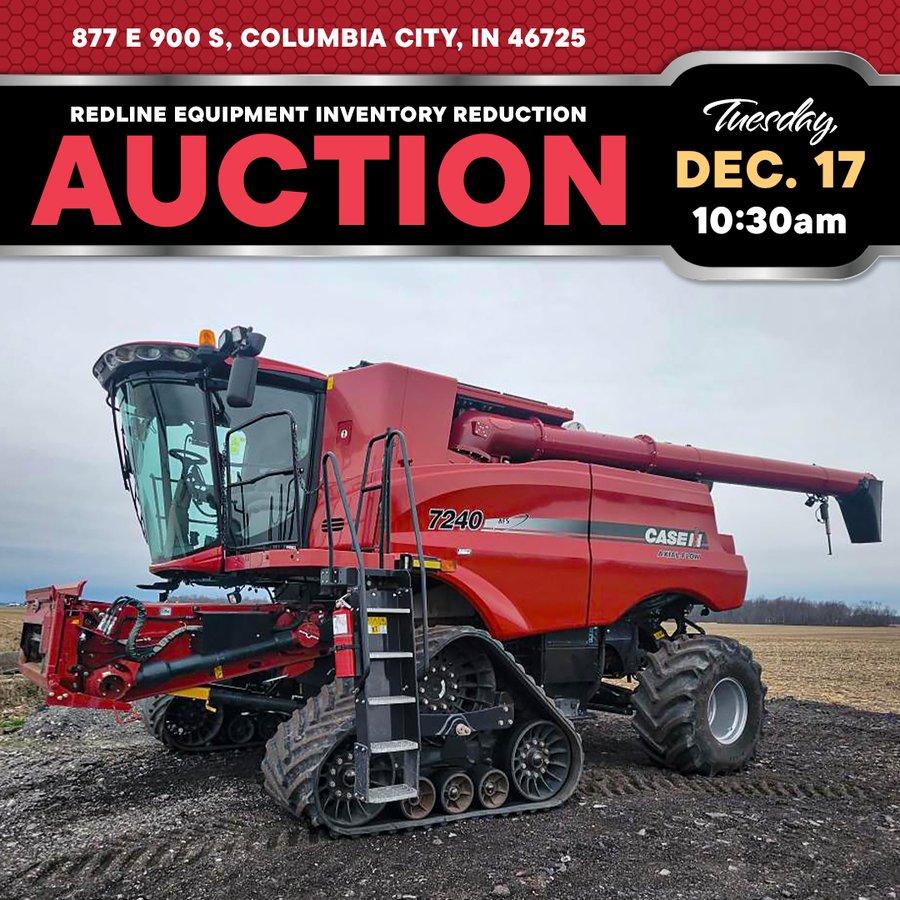 REDLINE EQUIPMENT INVENTORY REDUCTION AUCTION - WHITLEY COUNTY INDIANA