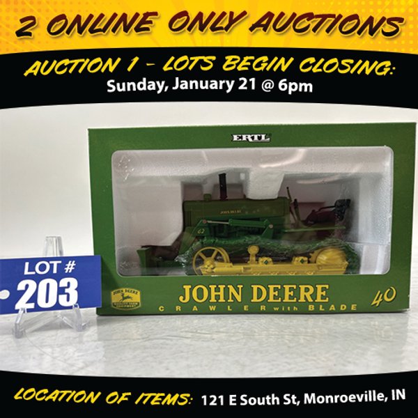 TIMED ONLINE ONLY PERSONAL PROPERTY AUCTION IN ALLEN COUNTY, INDIANA