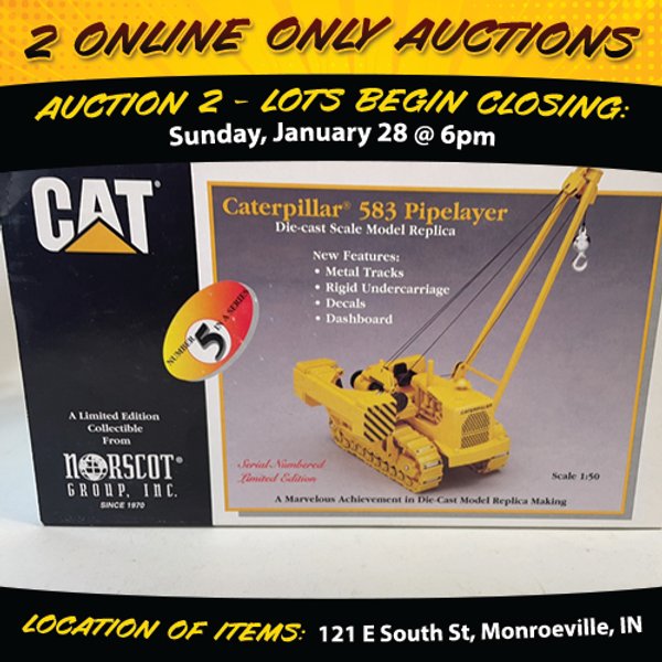 TIMED ONLINE ONLY PERSONAL PROPERTY AUCTION IN ALLEN COUNTY, INDIANA