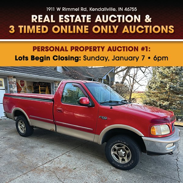 TIMED ONLINE ONLY PERSONAL PROPERTY AUCTION IN NOBLE COUNTY, INDIANA