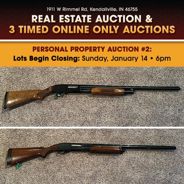 TIMED ONLINE ONLY PERSONAL PROPERTY AUCTION IN NOBLE COUNTY, INDIANA