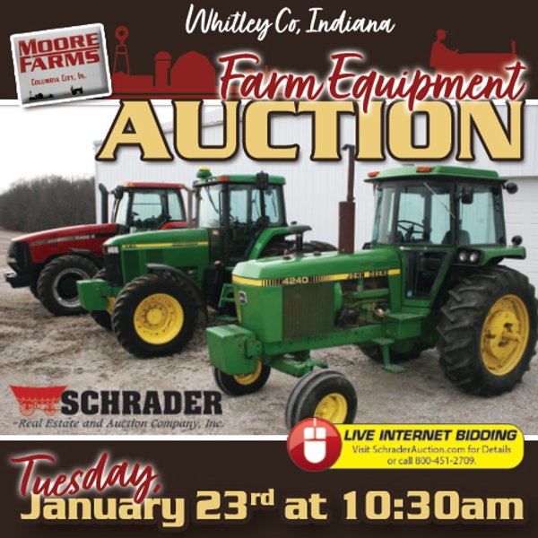 FARM EQUIPMENT AUCTION IN WHITLEY COUNTY, INDIANA