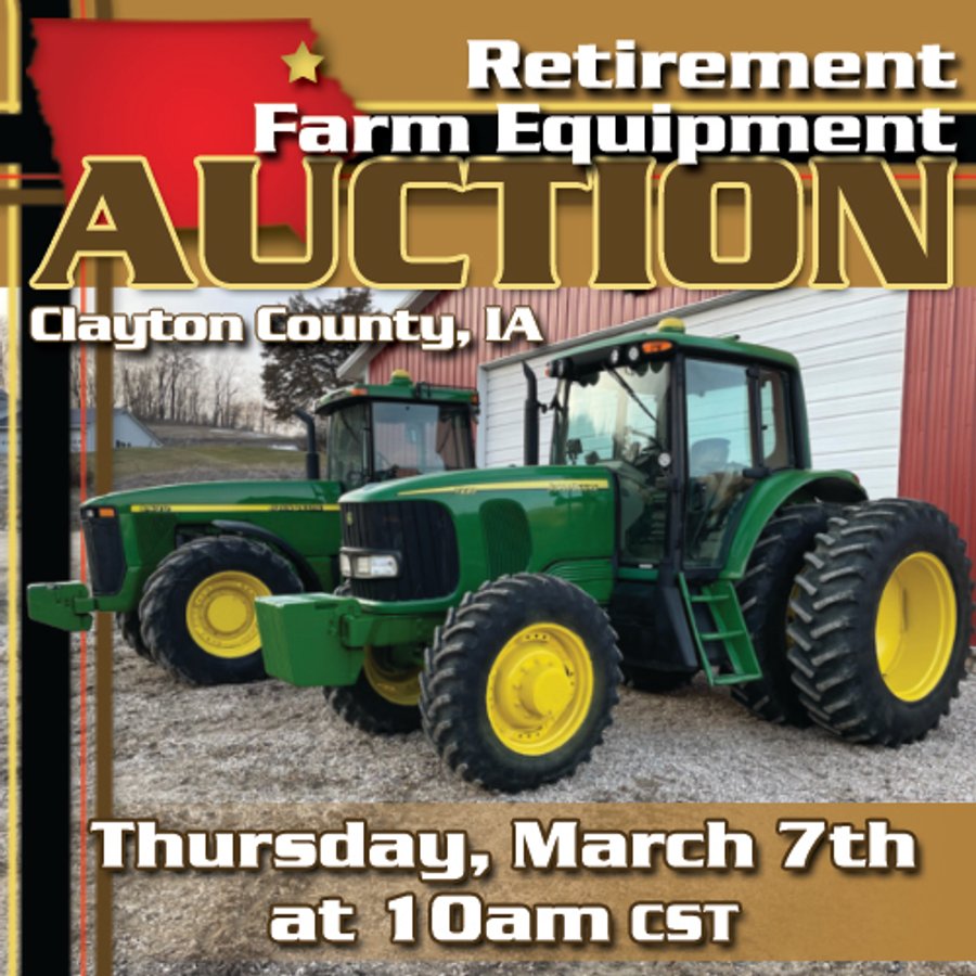 FARM EQUIPMENT AUCTION IN CLAYTON COUNTY, IOWA
