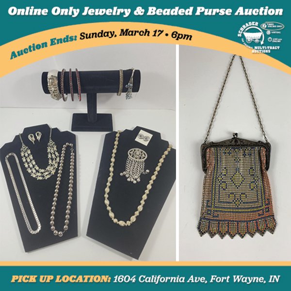 TIMED ONLINE MAJOR JEWELRY-BEADED PURSE AND HANDBAG AUCTION - ALLEN COUNTY, INDIANA