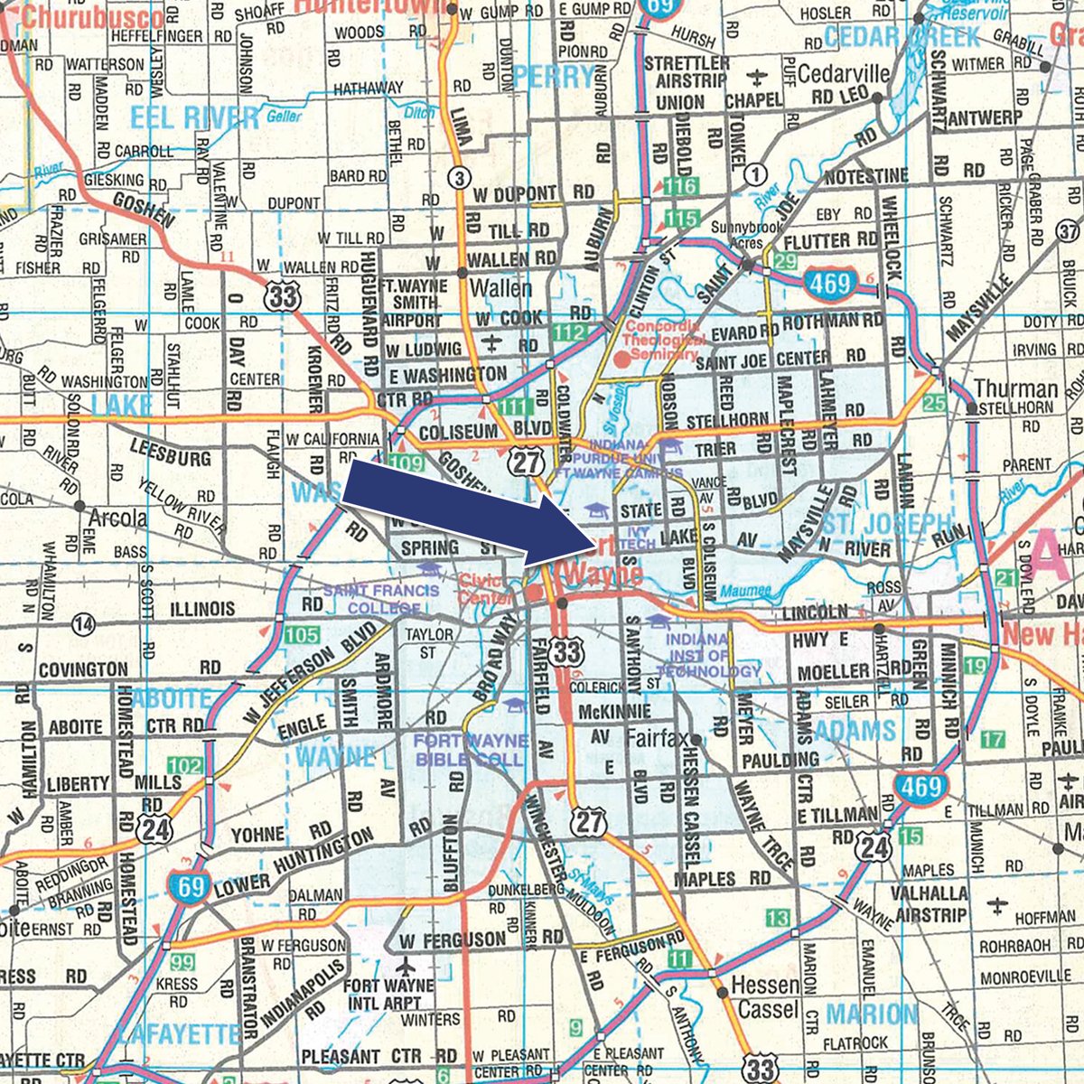 Area map - TIMED ONLINE Buchheit Comic Book Collection in ALLEN COUNTY, INDIANA