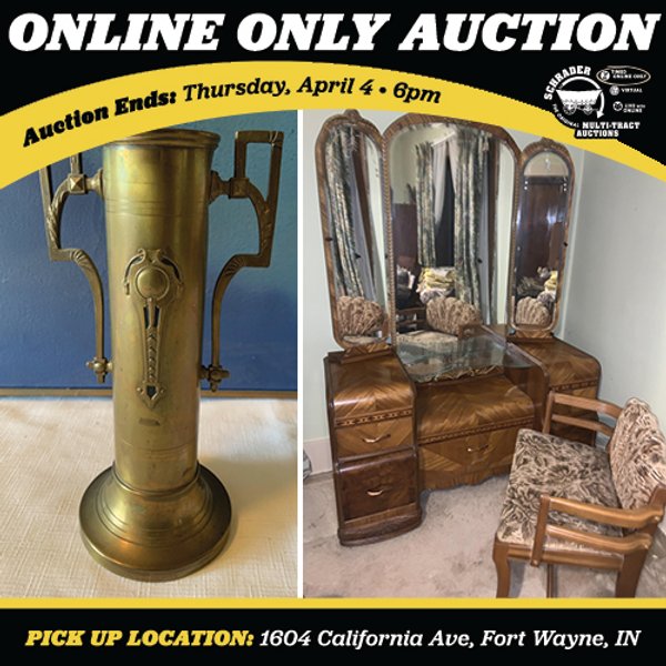TIMED ONLINE ONLY PERSONAL PROPERTY AUCTION IN ALLEN COUNTY, INDIANA