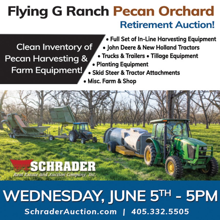 CLEAN INVENTORY OF PECAN HARVESTING & FARM EQUIPMENT IN ROGERS COUNTY, OKLAHOMA