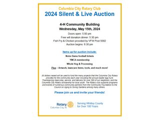 Property photo 2 - COLUMBIA CITY ROTARY CLUB 2024 SILENT & LIVE AUCTION IN WHITLEY COUNTY, INDIANA