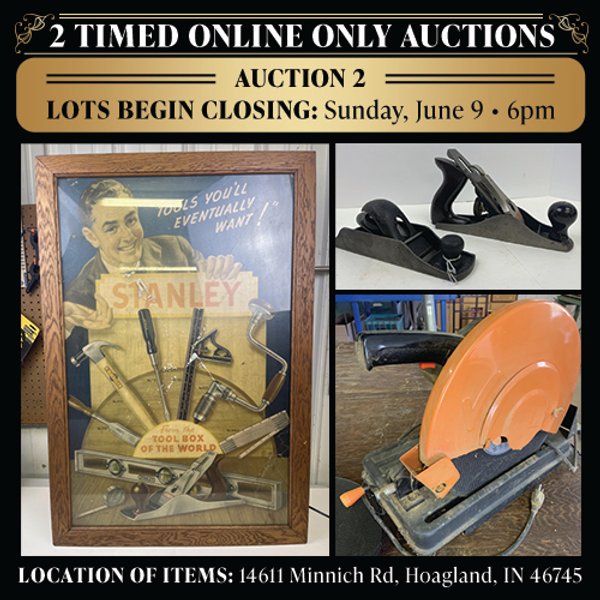 2 ONLINE PERSONAL PROPERTY AUCTIONS - DAY 2 ALLEN COUNTY, INDIANA