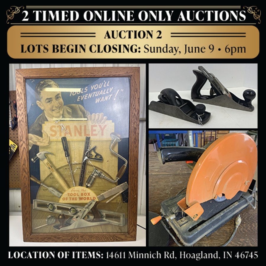 2 ONLINE PERSONAL PROPERTY AUCTIONS - DAY 2 ALLEN COUNTY, INDIANA