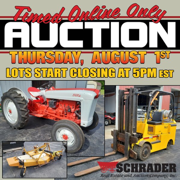 AUGUST TIMED ONLINE CONSIGNMENT FARM EQUIPMENT AUCTION